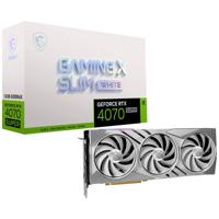 MSI Nvidia GeForce RTX 4070 Super Videokaart GAMING X SLIM WHITE 12 GB GDDR6X-RAM PCIe x16 HDMI, DisplayPort - thumbnail