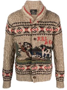 Ralph Lauren RRL cardigan en jacquard - Marron