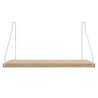 Frama Shelf wandplank 40x20 wit geolied|roestvrijstaal