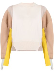 Stella McCartney pull colour block - Tons neutres