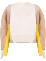 Stella McCartney pull colour block - Tons neutres