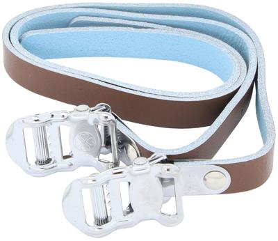 CONTEC Ct pedalstrap leather leather brown 2pcs