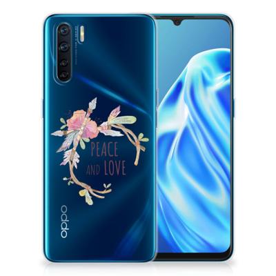OPPO A91 Telefoonhoesje met Naam Boho Text OPPO A91 Telefoonhoesje met Naam Boho Text