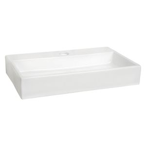 Fontein Differnz Flat Small 7x38x24 cm Keramiek Wit