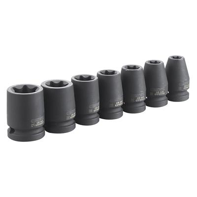 Expert by Facom Set Impactdoppen Torx® | 1/2" | 7 Stuks - E041605