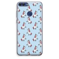 Eenhoorns overal: Huawei P Smart (2018) Transparant Hoesje