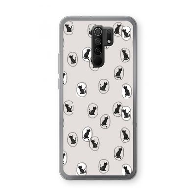 Miauw: Xiaomi Redmi 9 Transparant Hoesje