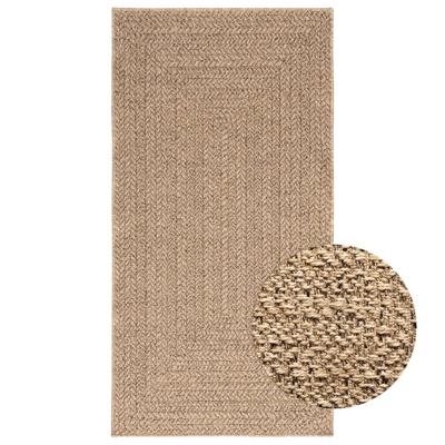 Vloerkleed ZIZUR binnen en buiten 80x150 cm jute look