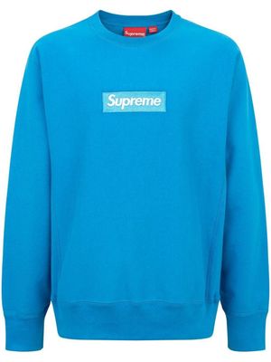 Supreme sweat à patch logo - Bleu