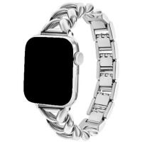 Apple Watch Hart Stalen Schakel Band - Lisa Zilver - 44, 45, 46 & 49mm