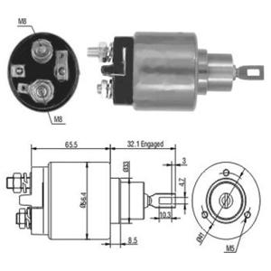 Magneetschakelaar, startmotor MEAT & DORIA, Diameter (mm)66,4mm, u.a. für VW, Austin, Rover, MG