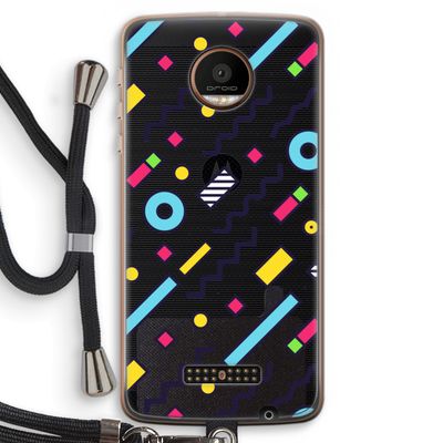 8-bit N°8: Motorola Moto Z Force Transparant Hoesje met koord