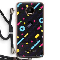 8-bit N°8: Motorola Moto Z Force Transparant Hoesje met koord