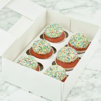 Rainbow Sprinkle Cupcakes (6 stuks)