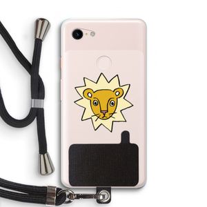 Kleine leeuw: Pixel 3 XL Transparant Hoesje met koord