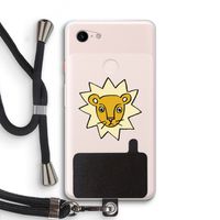 Kleine leeuw: Pixel 3 XL Transparant Hoesje met koord