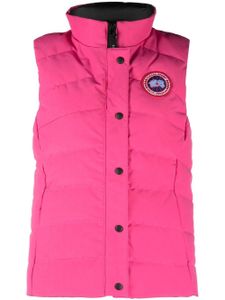 Canada Goose gilet Freestyle matelassé à patch logo - Rose