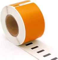 Huismerk Label Tape voor Dymo 99012 | 89 x 36 mm | S0722400 - Oranje - 260 Etiketten per Rol - 1 Rol