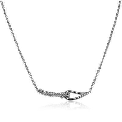 Zinzi by Mart Visser MVC9 Ketting Luxe koord-knoop zilver 45 cm