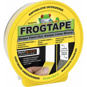 Duck Frogtape - geel - 24 mm x 41M - binnen/buiten - Afplaktape/schilderstape