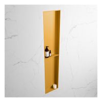Wandnis Solid Surface Easy | In- en opbouw | 30x90x8 cm | 2 vakken | Ocher