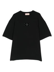 Elisabetta Franchi La Mia Bambina t-shirt à logo appliqué - Noir