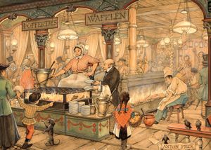 Puzzel Anton Pieck Poffertjeskraam 1000 Stukjes