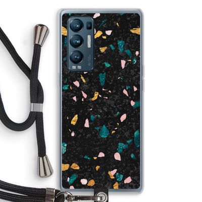 Terrazzo N°10: Oppo Find X3 Neo Transparant Hoesje met koord