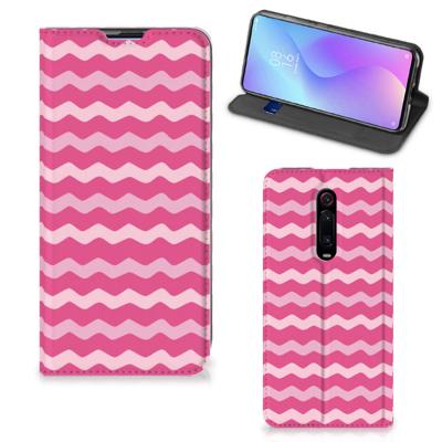 Xiaomi Mi 9T Pro | Hoesje met Magneet | Waves Pink
