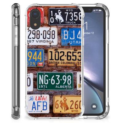 Apple iPhone Xr Anti-shock Hoesje met foto Kentekenplaten Apple iPhone Xr Anti-shock Hoesje met foto Kentekenplaten