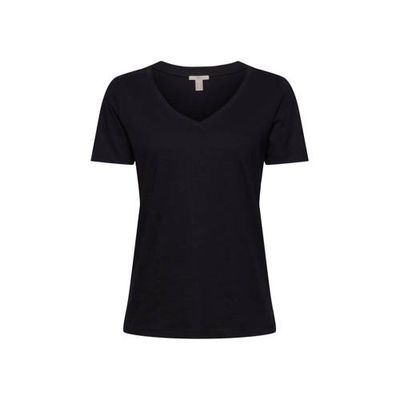 edc Women basic T-shirt van biologisch katoen zwart edc Women basic T-shirt van biologisch katoen zwart