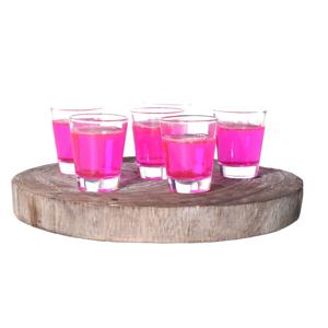 Alessandro Shotglaasjes Damasco - 6x stuks - glas - 60 ml - borrelglazen - likeurglazen