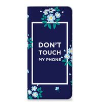 Xiaomi 11T | Xiaomi 11T Pro Design Case Flowers Blue DTMP - thumbnail