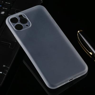 Ultradunne matte PP-hoesje voor iPhone XI 2019 (transparant)