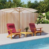 Stoelkussens 2 st Adirondack oxford stof wijnrood