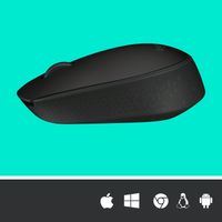 Logitech M171 Black-K muis Ambidextrous RF Draadloos Optisch 1000 DPI - thumbnail