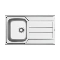Wastafel Inbouwspoeltafel Go By Van Marcke Sofia 86x50CM RVS