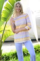 Bontgekleurde zigzag pyjama Ringella