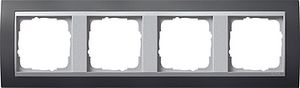 Gira Event Antraciet / Aluminium 4-voudig