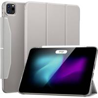 ESR Ascend Trifold Book cover Grijs, Transparant iPad Cover / tas