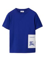 Burberry Kids t-shirt à motif Equestrian Knight - Bleu