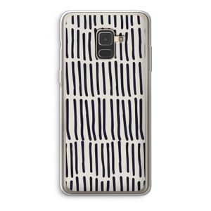 Moroccan stripes: Samsung Galaxy A8 (2018) Transparant Hoesje