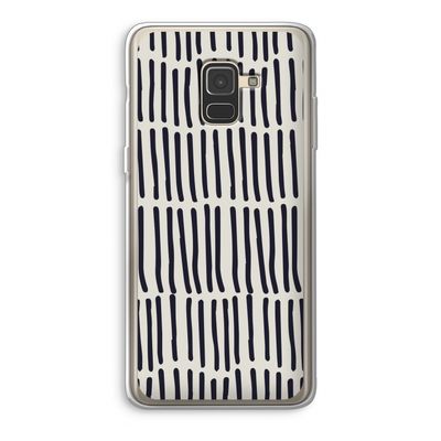 Moroccan stripes: Samsung Galaxy A8 (2018) Transparant Hoesje