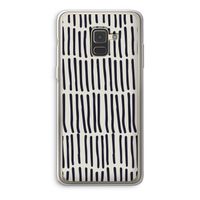 Moroccan stripes: Samsung Galaxy A8 (2018) Transparant Hoesje