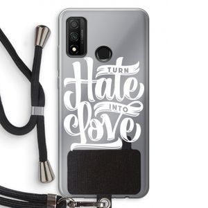 Turn hate into love: Huawei P Smart (2020) Transparant Hoesje met koord