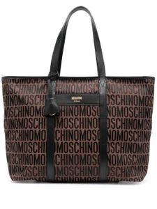 Moschino sac cabas à logo imprimé - Marron