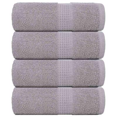 Zeepdoekjes 4 st 30x30 cm 360 g/m 100% katoen grijs