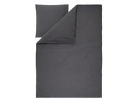 LIVARNO Mousseline dekbedovertrek 140 x 200 cm (Donkergrijs)