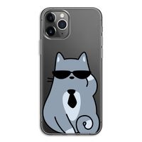 Cool cat: iPhone 11 Pro Transparant Hoesje