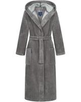 Morgenstern Morgenstern GEENA LANG 130cm Dames Badjas terra/graubraun L Morgenstern Morgenstern GEENA LANG 130cm Dames Badjas terra/graubraun L